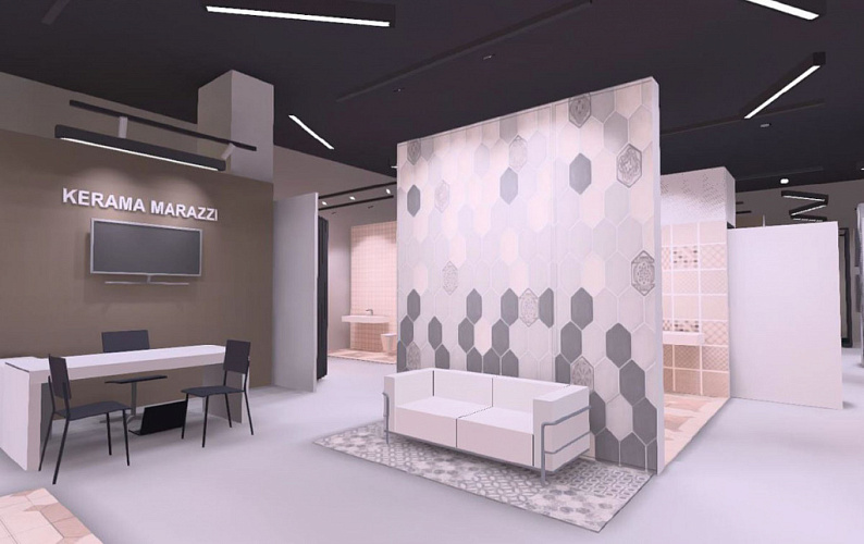 KERAMA MARAZZI, сеть салонов керамики - освещение рис.7